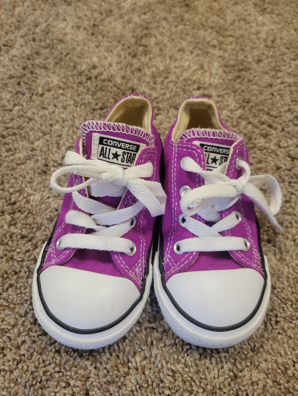 Converse Infant Sneakers Purple Size 7 Infant - Picture 2 of 6